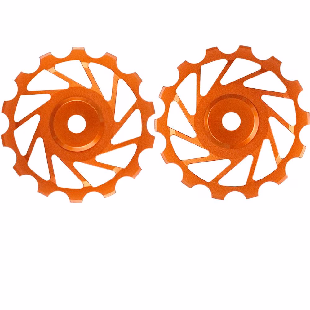 Nova Ride 14z MTB Schaltrollenset Ceramic 7075-Aluminium Orange - Leichtgewicht für maximale Schalt-Performance