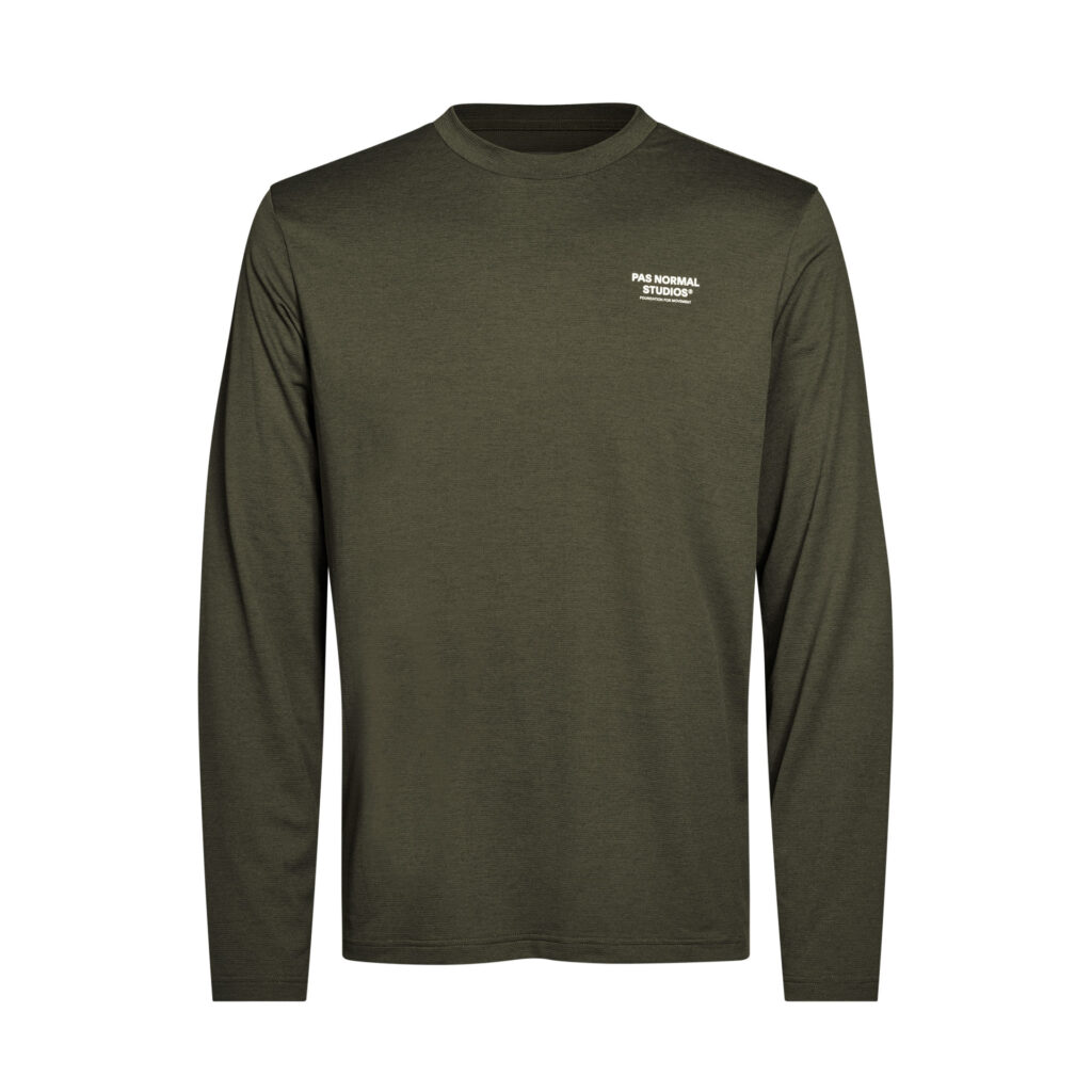 Pas Normal Studios Balance Long Sleeve T-Shirt ND Langarm Lauf-Shirt M dark olive