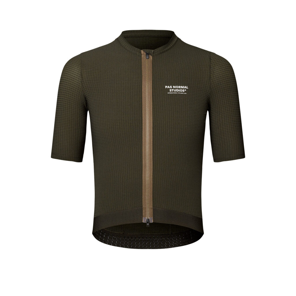 Pas Normal Studios Escapism Jersey Kurzarm Fahrradtrikot Herren L dark olive