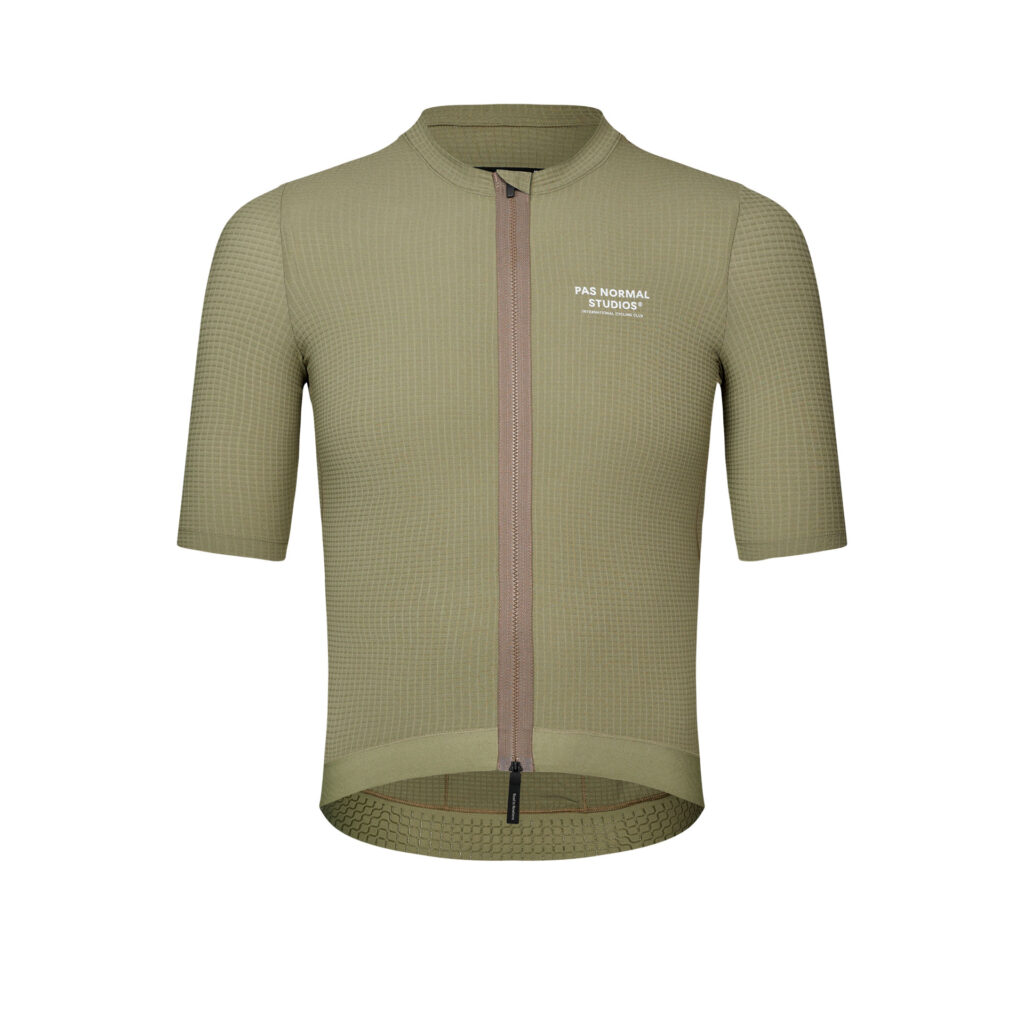 Pas Normal Studios Escapism Jersey Kurzarm Fahrradtrikot Herren XL light olive