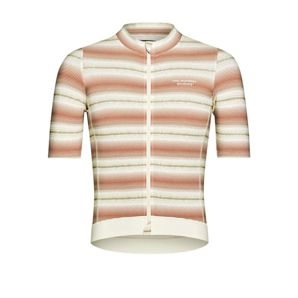 Pas Normal Studios Essential Jersey kurzarm Fahrradtrikot Herren XS off white stripe