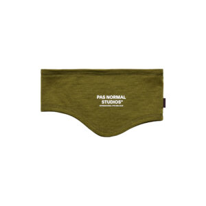 Pas Normal Studios Logo Merino Headband One Size khaki green