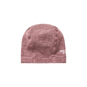 Pas Normal Studios Logo Merino Knit Beanie Fahrrad Unterhelmmütze One-Size maroon