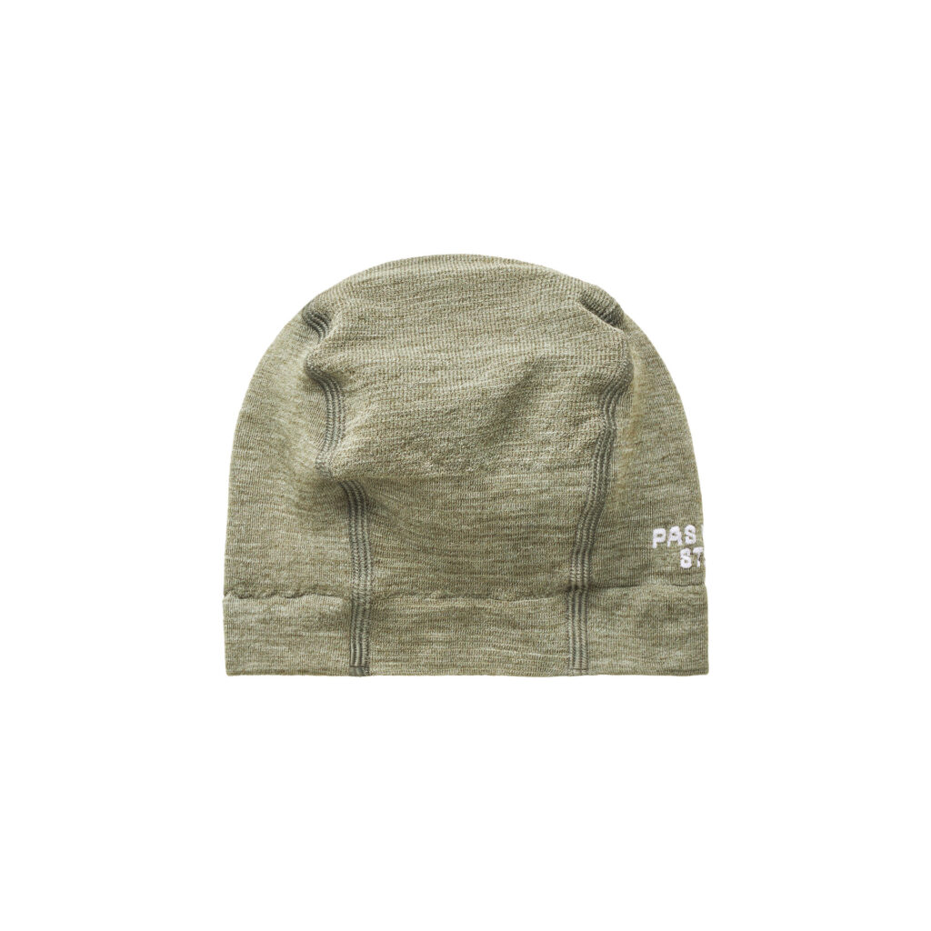 Pas Normal Studios Logo Merino Knit Beanie Fahrrad Unterhelmmütze One-Size earth