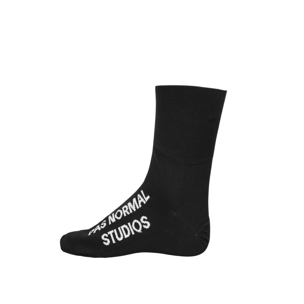 Pas Normal Studios Logo Pre-Cut Oversocks Übersocken S/36-39 EU black