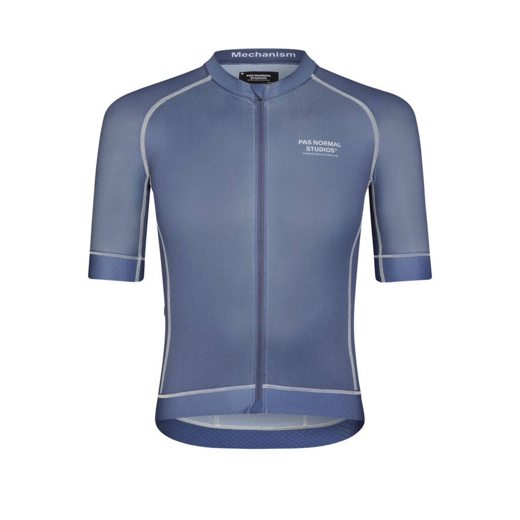 Pas Normal Studios Mechanism Jersey Kurzarm Fahrradtrikot Herren M light indigo