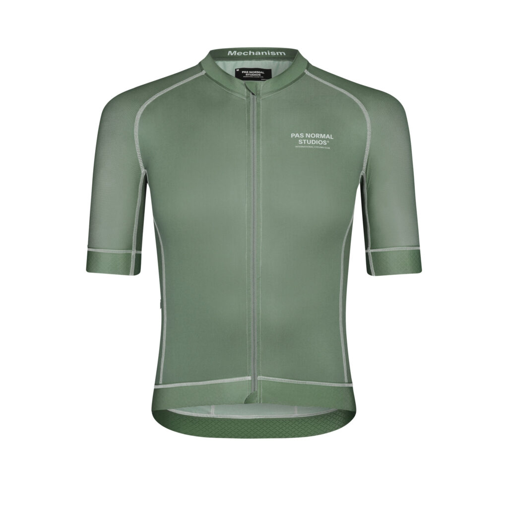 Pas Normal Studios Mechanism Jersey Kurzarm Fahrradtrikot Herren S khaki green