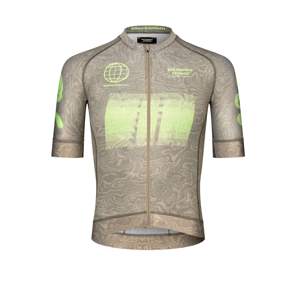 Pas Normal Studios Mechanism Logo Jersey Fahrradtrikot Herren L aop rtn earth