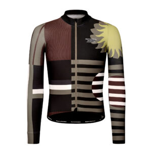 Pas Normal Studios Mechanism Long Sleeve Jersey Langarm Fahrradtrikot Herren M aop international dark olive