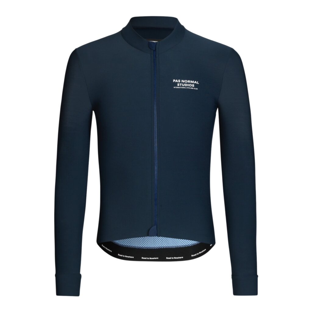 Pas Normal Studios Mechanism Long Sleeve Jersey Langarm Fahrradtrikot Herren S navy
