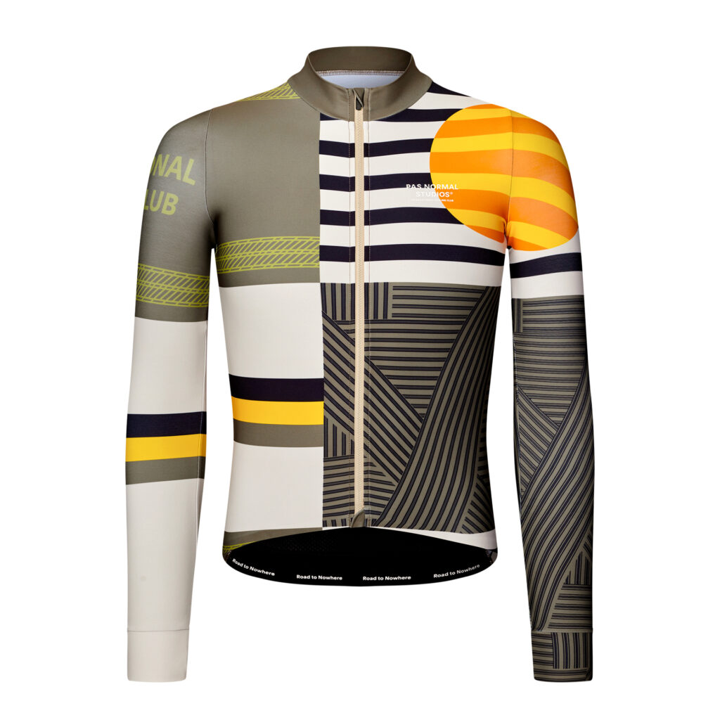 Pas Normal Studios Mechanism Long Sleeve Jersey Langarm Fahrradtrikot Herren XL aop international sand