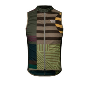 Pas Normal Studios Mechanism Stow Away Gilet Fahrrad Windweste Herren XS aop international earth