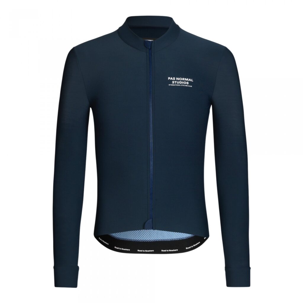 Pas Normal Studios Men's Mechanism Long Sleeve Jersey Langarm Fahrradtrikot Herren XS navy