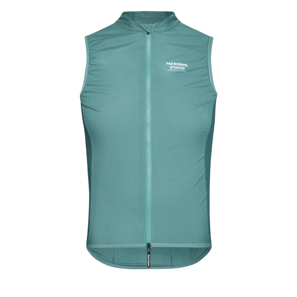 Pas Normal Studios Men's Mechanism Stow Away Gilet Radweste XS grey teal