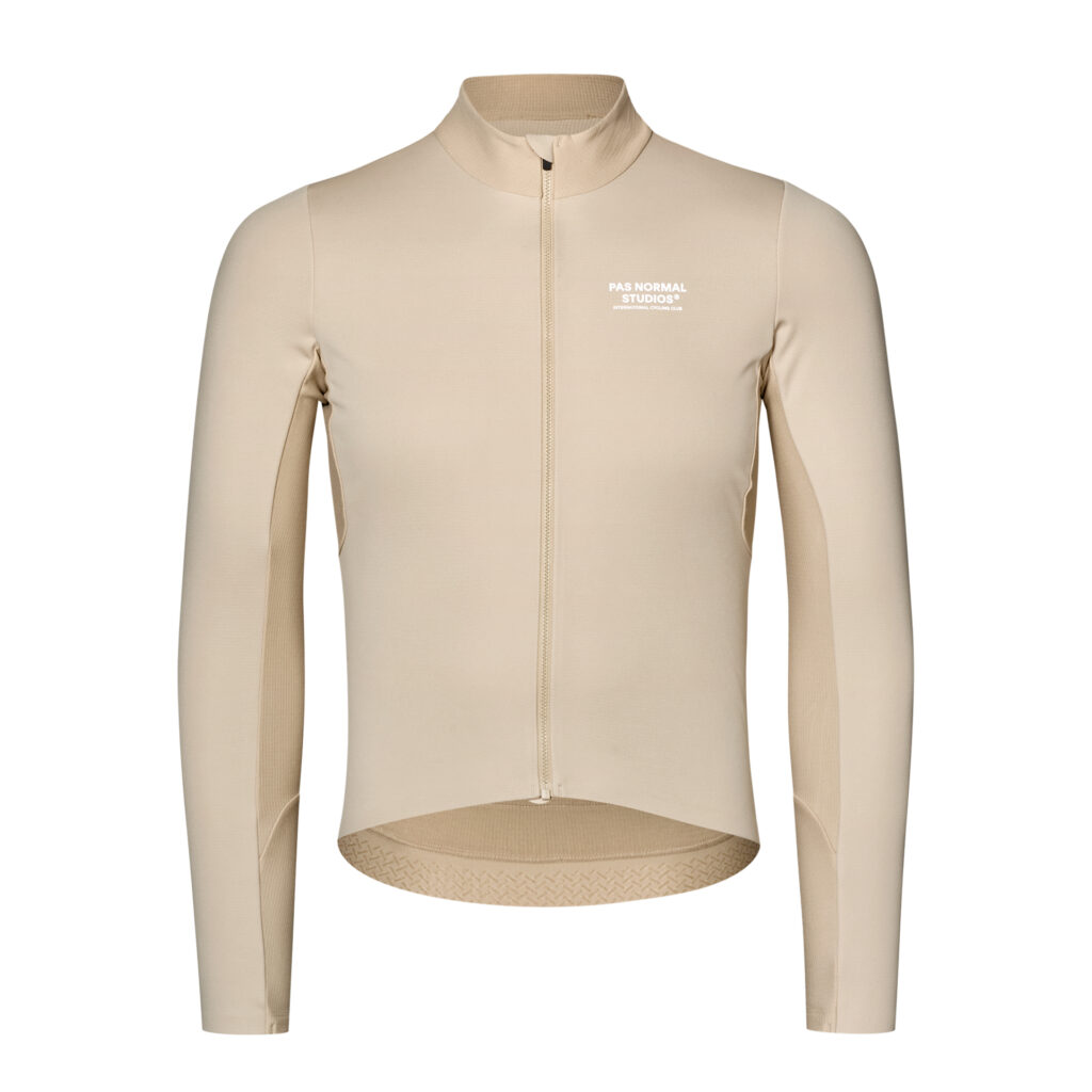 Pas Normal Studios Men's Mechanism Thermal Long Sleeve Jersey 2.0 Herren Winter Langarmtrikot XS linen