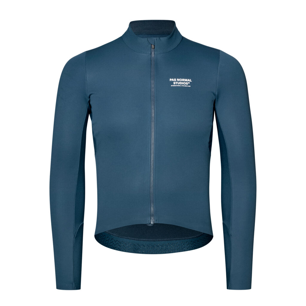 Pas Normal Studios Men's Mechanism Thermal Long Sleeve Jersey 2.0 Herren Winter Langarmtrikot XS denim blue