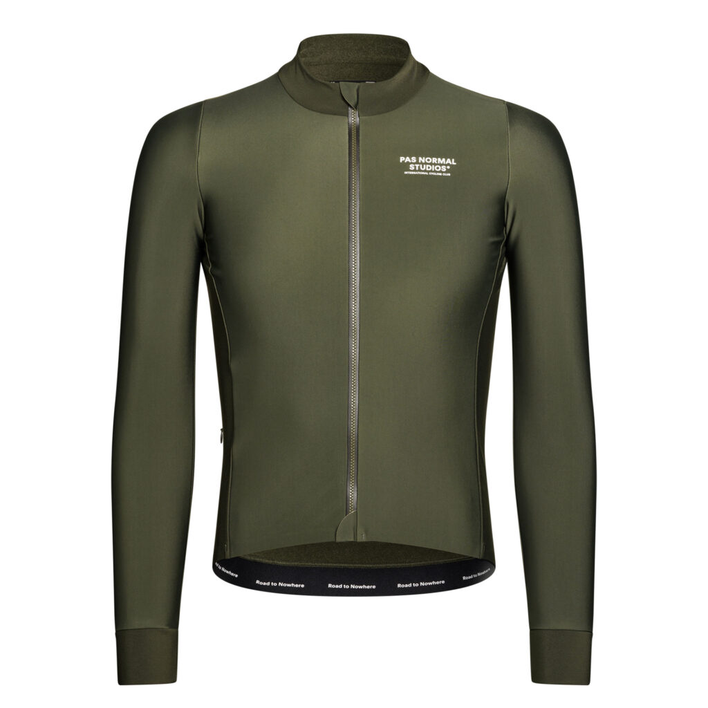 Pas Normal Studios Men's Mechanism Thermal Long Sleeve Jersey Herren Winter Langarmtrikot L dark olive