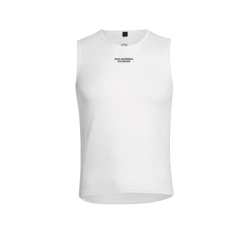 Pas Normal Studios Men's Sleeveless Base Layer Ärmelloses Funktionsunterhemd M white