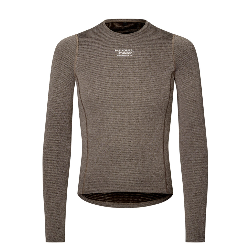 Pas Normal Studios Men's Thermal Long Sleeve Baselayer warmes langarm Funktionsunterhemd XL dark coffee