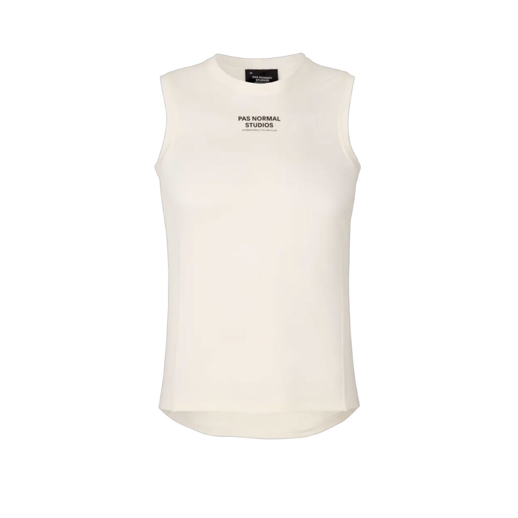 Pas Normal Studios Mid Sleeveless Base Layer Ärmelloses Funktionsunterhemd M off-white