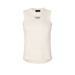 Pas Normal Studios Mid Sleeveless Base Layer Ärmelloses Funktionsunterhemd M off-white