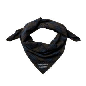 Pas Normal Studios Off-Race Seersucker Bandana leichtes Bandana One Size dark navy