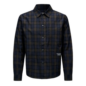 Pas Normal Studios Off-Race Seersucker Shirt Hemd L dark navy