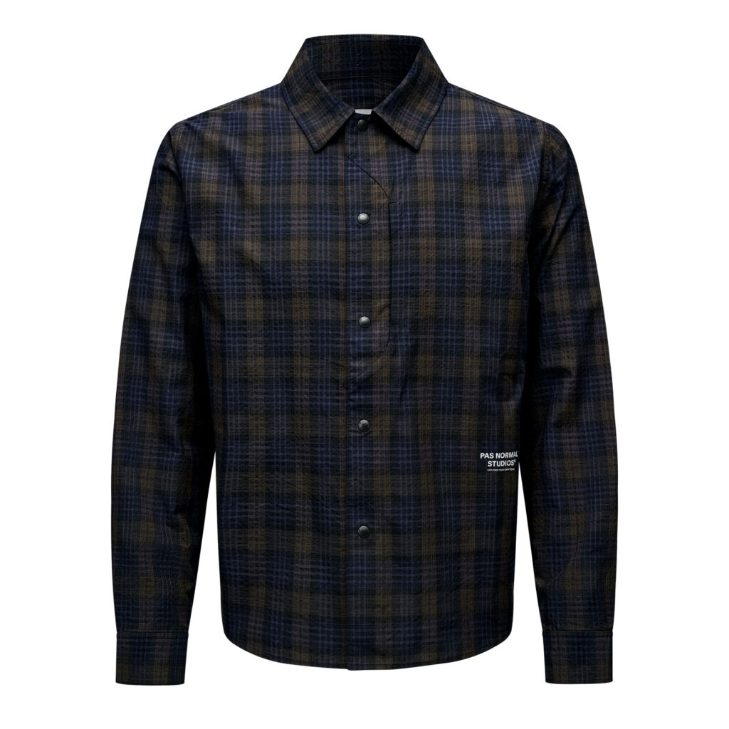 Pas Normal Studios Off-Race Seersucker Shirt Hemd XS dark navy