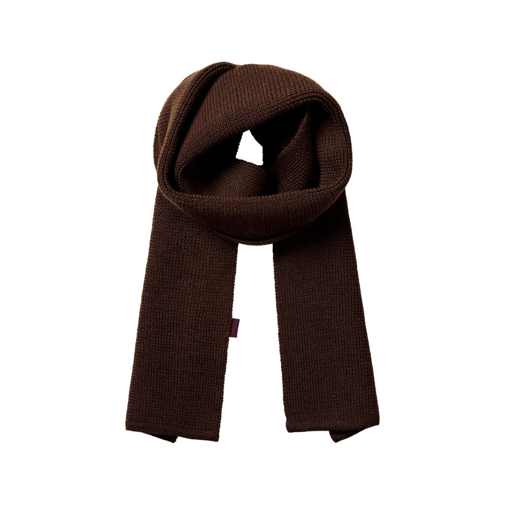 Pas Normal Studios Off-Race Wool Knit Scarf Wollschal One Size light brown