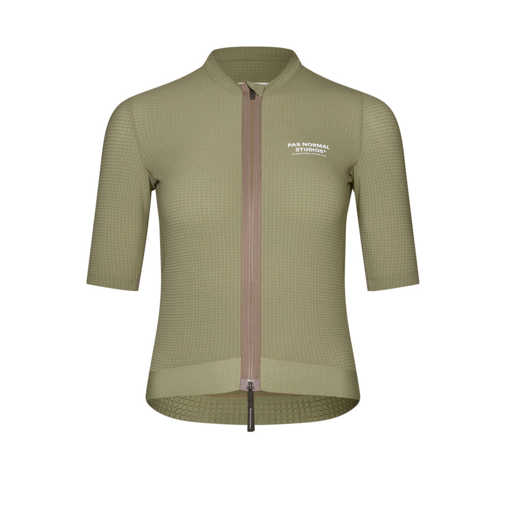 Pas Normal Studios Women's Escapism Jersey Kurzarm Fahrradtrikot Frauen XS light olive