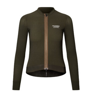 Pas Normal Studios Women's Escapism Long Sleeve Jersey Langarm Fahrradtrikot Frauen M dark olive