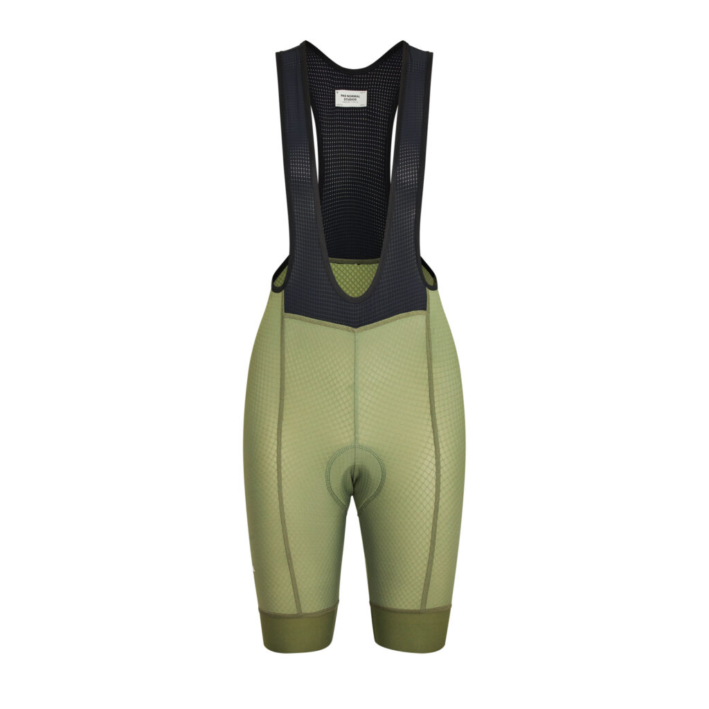 Pas Normal Studios Women's Essential Bibs Kurze Trägerhose Frauen S light olive