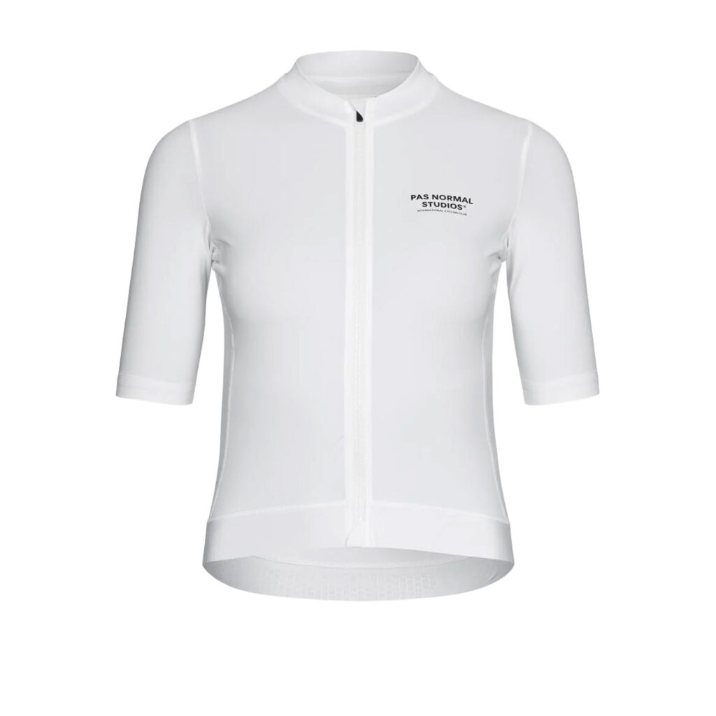Pas Normal Studios Women's Essential Jersey Kurzarm Fahrradtrikot Damen M white