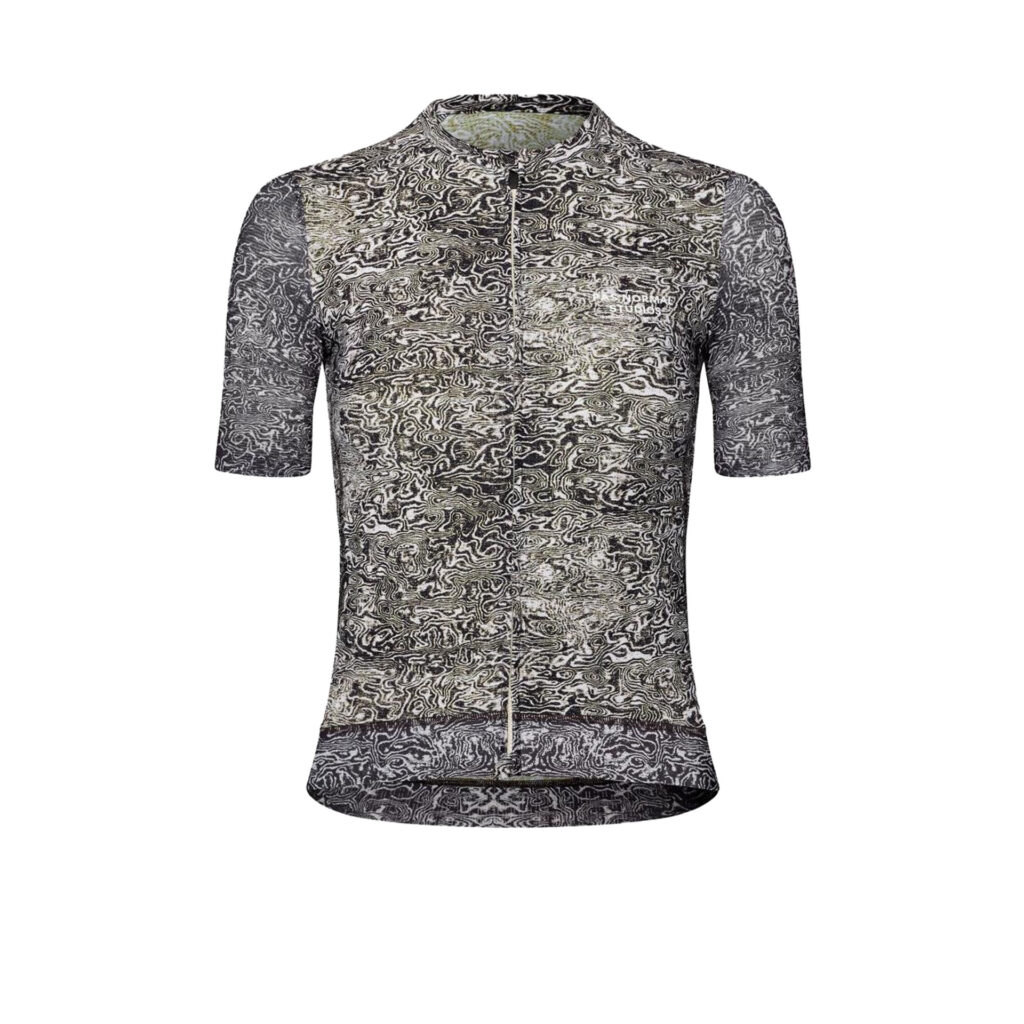 Pas Normal Studios Women's Essential Light Jersey Kurzarm Fahrradtrikot Frauen L aop grain off white