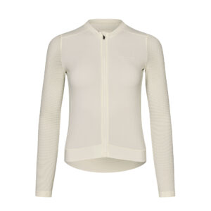 Pas Normal Studios Women's Essential Light Long Sleeve Jersey Langarm Fahrradtrikot Damen S off white