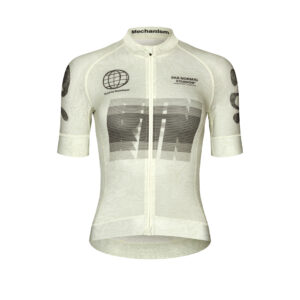Pas Normal Studios Women's Mechanism Logo Jersey Fahrradtrikot Frauen M aop rtn off white