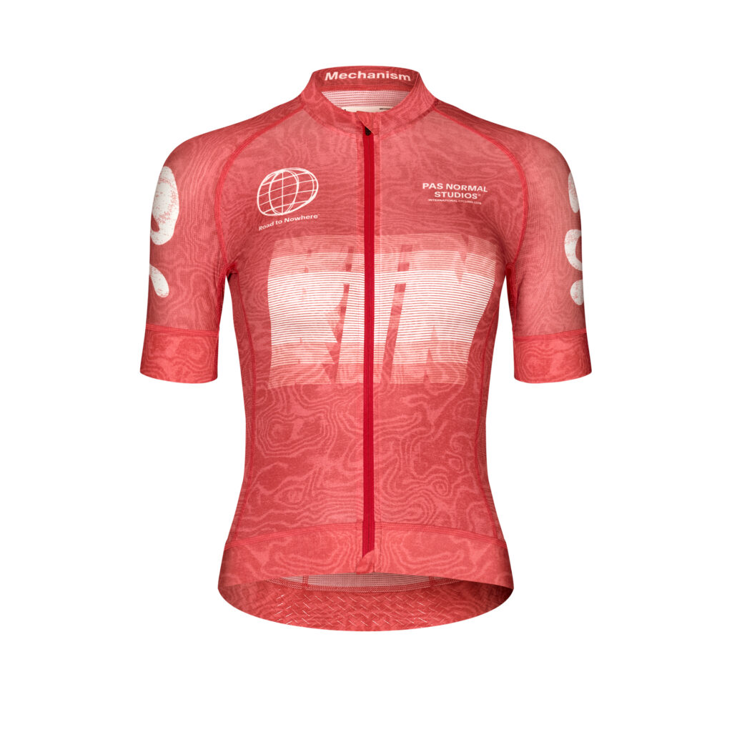 Pas Normal Studios Women's Mechanism Logo Jersey Fahrradtrikot Frauen S aop rtn classic red