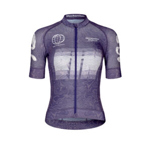 Pas Normal Studios Women's Mechanism Logo Jersey Fahrradtrikot Frauen S aop rtn dark purple