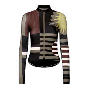 Pas Normal Studios Women's Mechanism Long Sleeve Jersey Langarm Fahrradtrikot Frauen M aop international dark olive