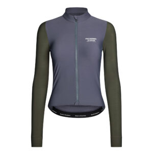 Pas Normal Studios Women's Mechanism Long Sleeve Jersey Langarm Fahrradtrikot Damen S steel / dark olive