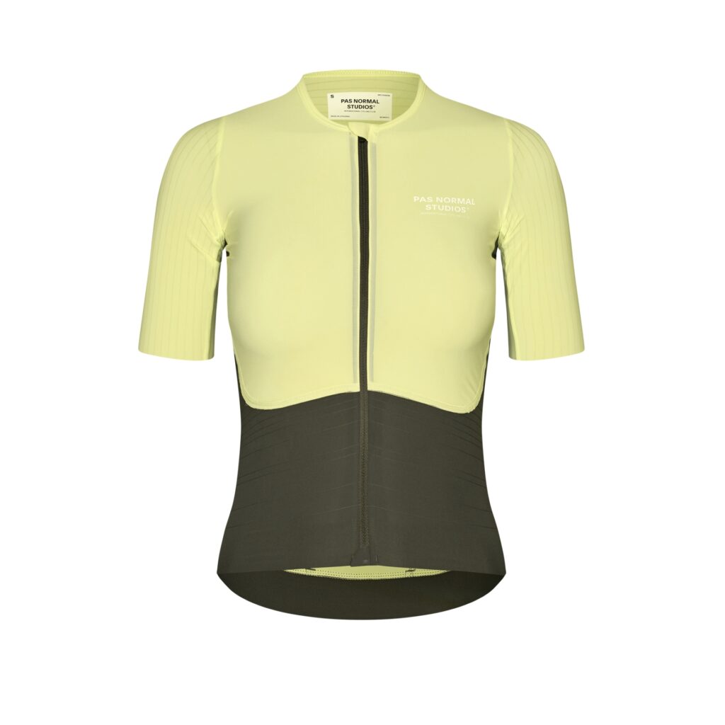 Pas Normal Studios Women's Mechanism Pro Jersey Fahrradtrikot Frauen L wasabi green / dark olive