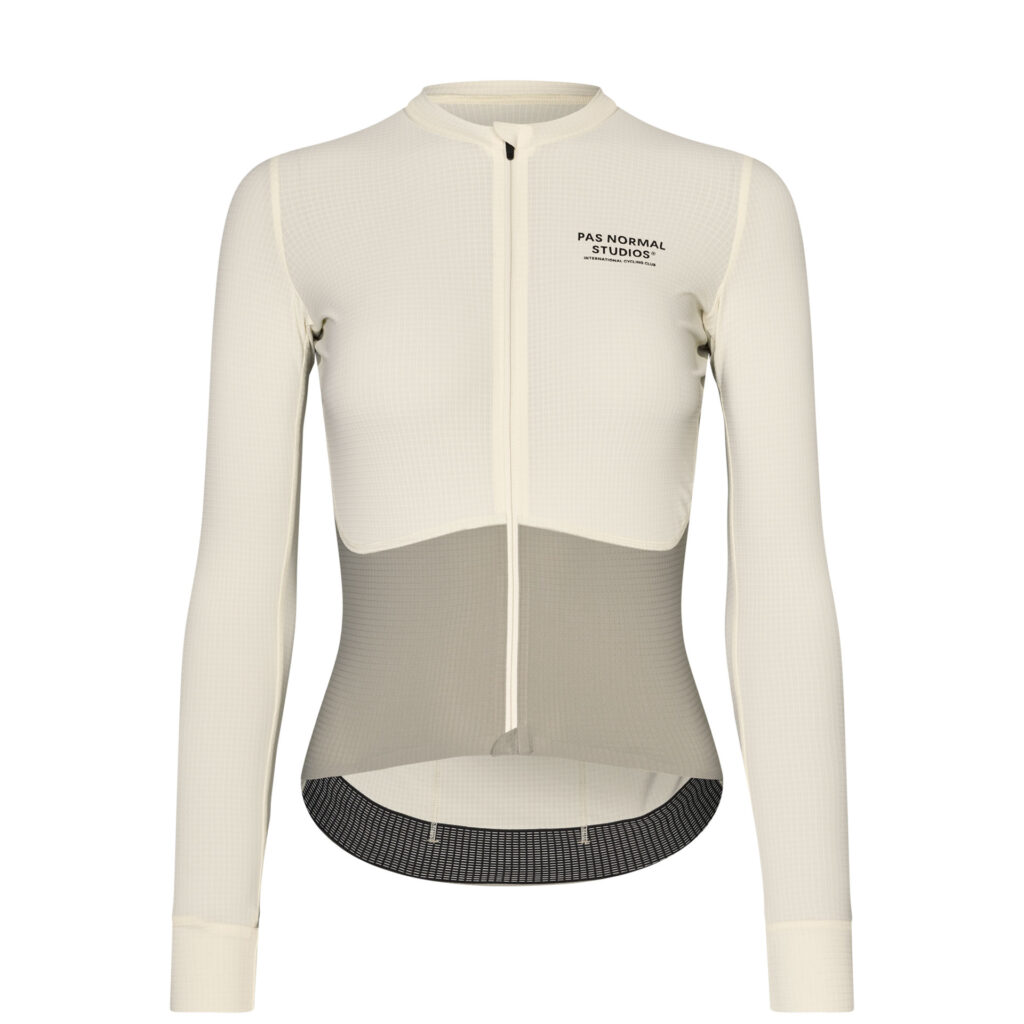 Pas Normal Studios Women's Mechanism Pro Long Sleeve Jersey Langarm Fahrradtrikot Frauen S off white