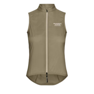 Pas Normal Studios Women's Mechanism Stow Away Gilet Fahrrad Windweste Damen S beige