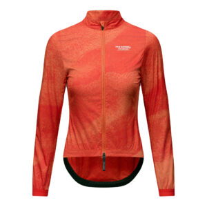 Pas Normal Studios Women's Mechanism Stow Away Jacket Fahrradjacke Frauen XS aop hibiscus orange