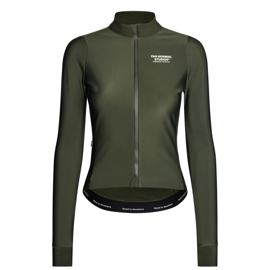 Pas Normal Studios Women's Mechanism Thermal Long Sleeve Jersey Warmes Langarmtrikot für Frauen M dark olive