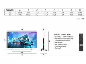 PHILIPS 65OLED761/12