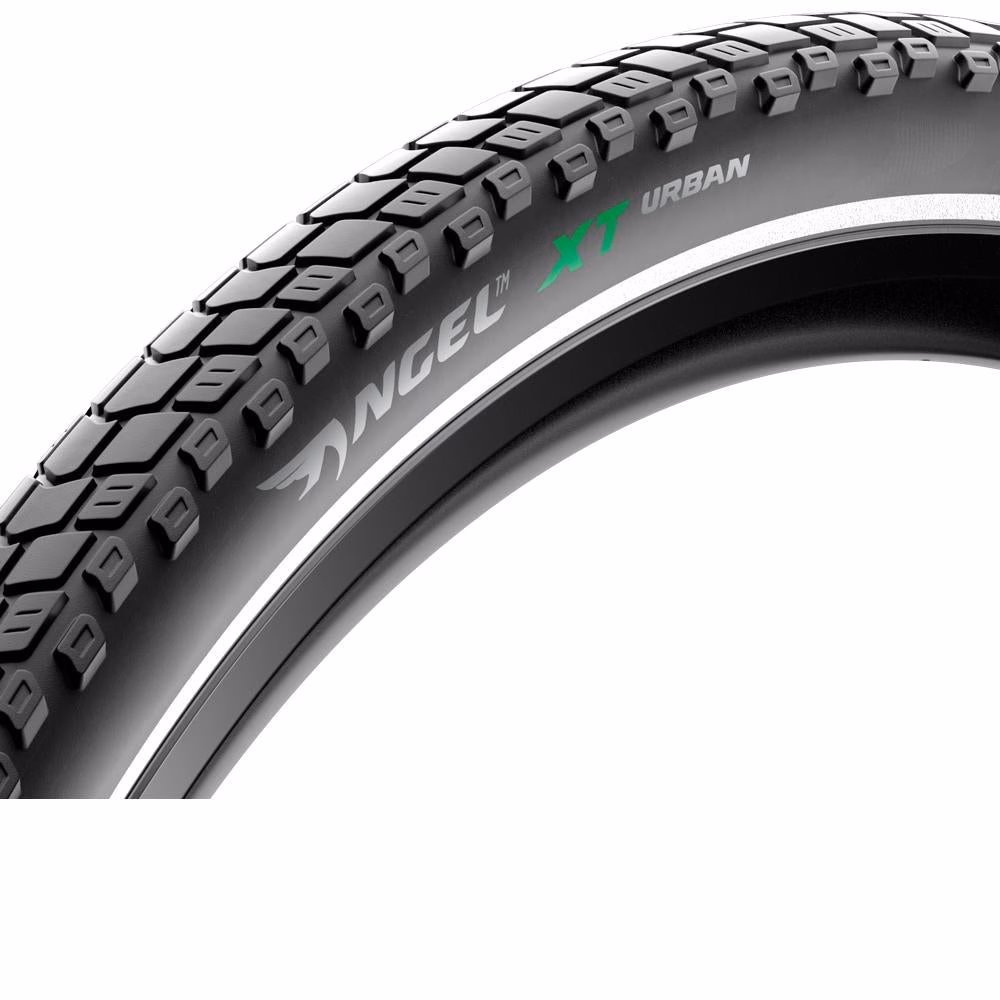 Pirelli Angel XT Urban Drahtreifen 700x57C Schwarz-Reflex - Urban Reifen mit 5 mm Pannenschutz