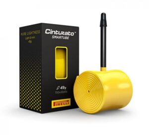 Pirelli Cinturato SmarTUBE Schlauch 28 Zoll 33-45-622 60 Millimeter SV Presta TPU gelb-schwarzes Ventil Gravel Endurance