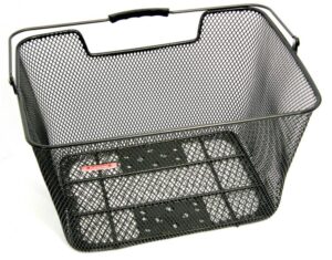 Pletscher Gepäckträger Gepäckträger-Korb schwarz mit Adapter - 32x40x23 cm