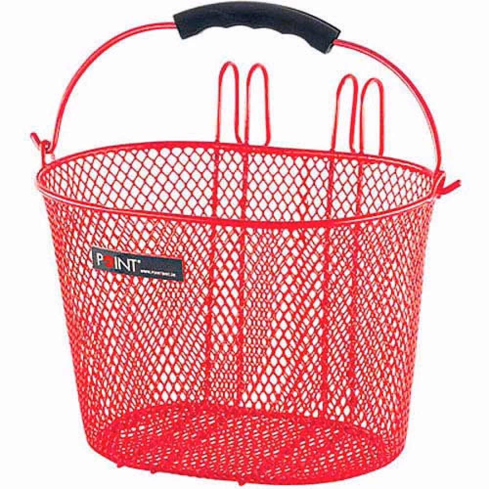 Point Kinderfahrradkorb rot 23x16x13 cm